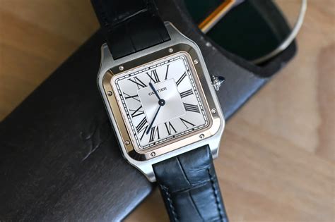 cartier santos dumont on wrist|santos cartier watch price.